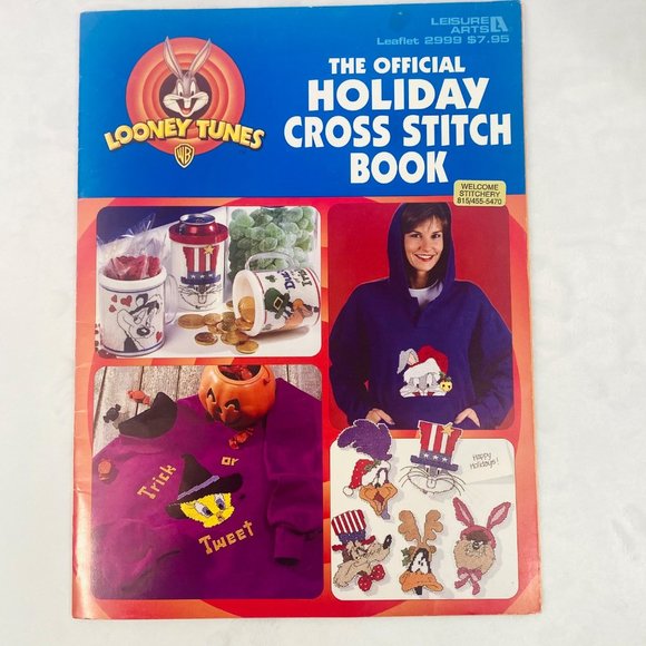 Looney Tunes Holiday Cross Stitch Booklet - Picture 1 of 9